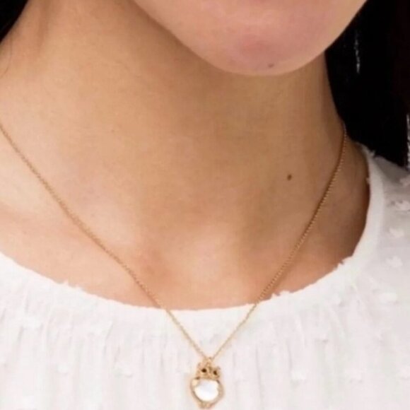 Kate Spade NWT into the woods owl pendant necklace Closet Clear Out - Picture 3 of 7
